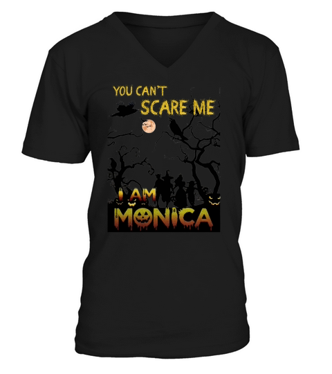 MONICA Halloween V-Neck T-shirt