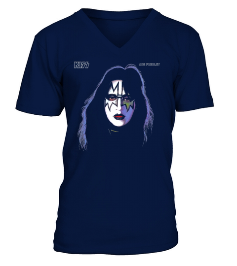KISS 1978 Ace Frehley V-Neck T-shirt