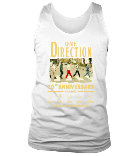 One Direction 10th anniversary 2010-2020 thank you for the memories signatures Tank Top Unisex
