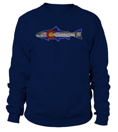 Colorado Flag Trout Sweatshirt Unisex