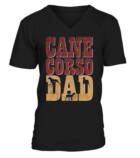 Cane Corso Dad V-Neck T-shirt