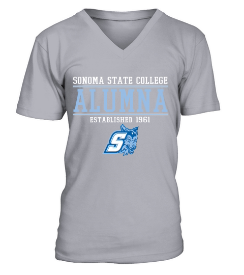 Sonoma State College  Alumna V-Neck T-shirt