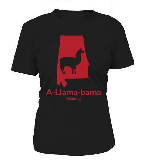Allamabama Llama (Alabama) State Silhouette T-Shirt Women's T-Shirt