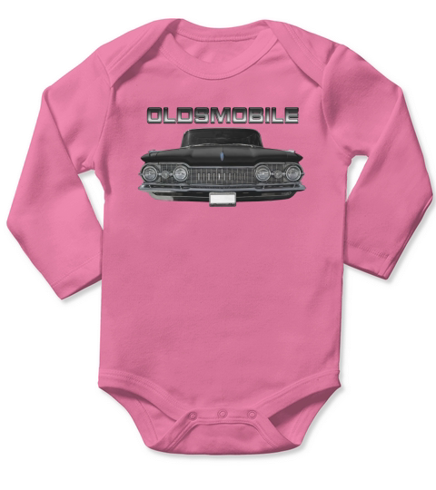 1959 Oldsmobile Front Black Long Sleeve Baby One-Piece