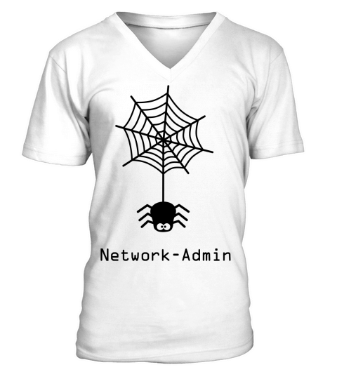 network admin administrator spider net www world V-Neck T-shirt