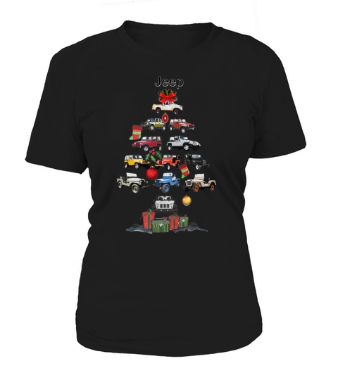 Jeep christmas tree shirt, hoodie, sweater, longsleeve t-shirt Women's T-Shirt
