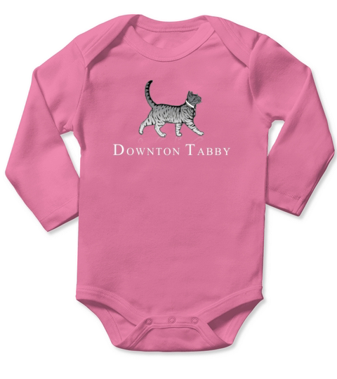 Downton Tabby - T Shirt Long Sleeve Baby One-Piece