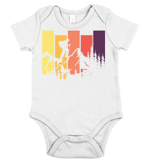 Wildlife forest hiking nature mountains Short Sleeve Baby One-Piece