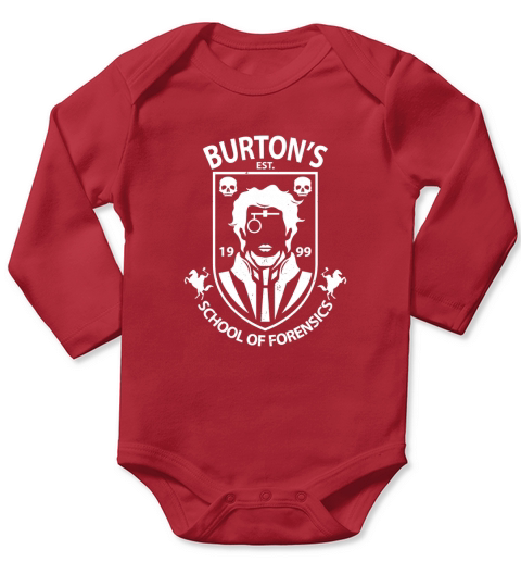 Burtons School of Forensics Long Sleeve Baby One-Piece