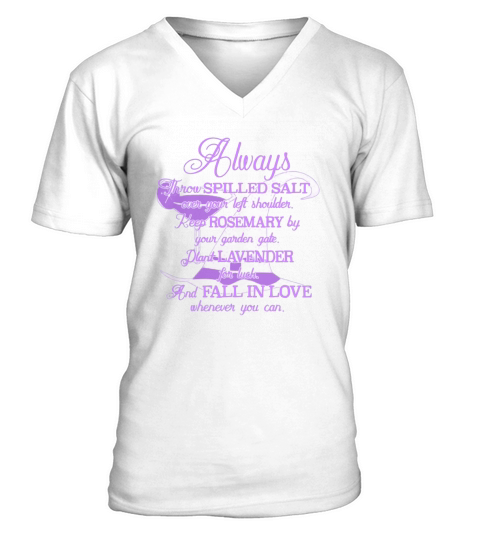 ALWAYS THROW SPILLED SALT PRACTICAL MAGIC V-Neck T-shirt