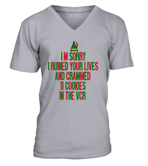 Elf I Ruined Your Lives V-Neck T-shirt