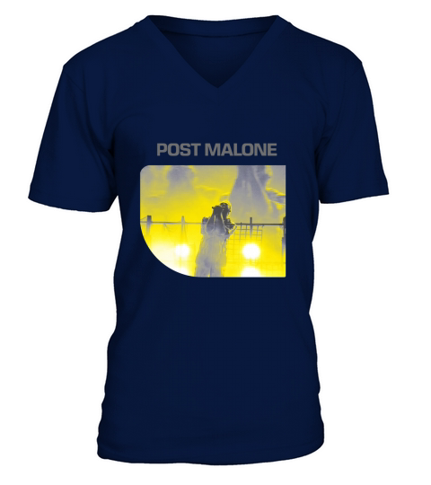 Vintage  Post Malone On Stage Picture V-Neck T-shirt