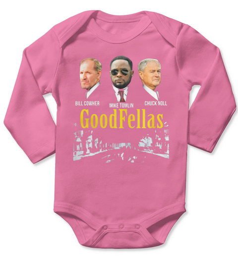 Bill Cowher Mike Tomlin Chuck Noll Goodfellas Long Sleeve Baby One-Piece