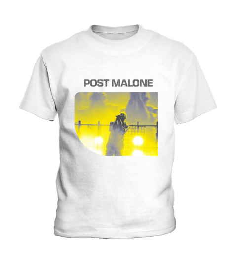 Vintage  Post Malone On Stage Picture Kids T-Shirt