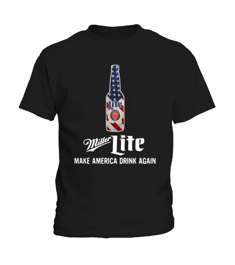 Miller Lite make America drink again Kids T-Shirt