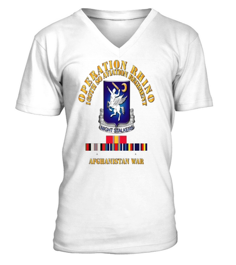 operation rhino afghanistan 160th so aviation rgt V-Neck T-shirt