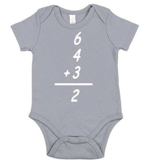 baseball math Short Sleeve Baby One-Piece