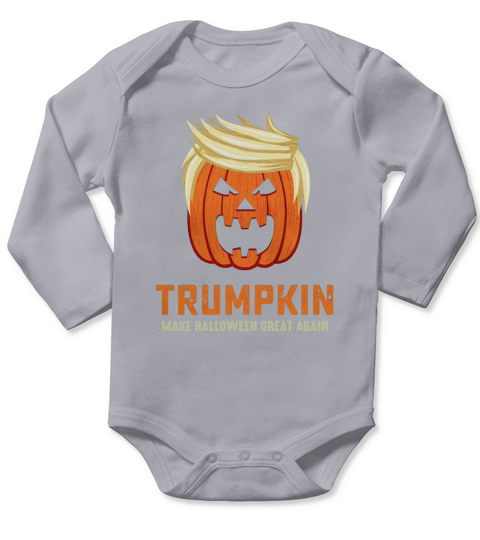 Halloween Trumpkin Funny Long Sleeve Baby One-Piece