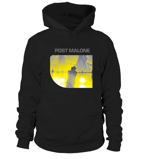 Vintage  Post Malone On Stage Picture Hoodie Unisex
