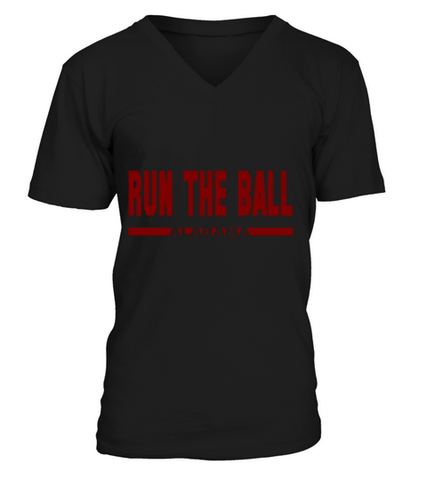 Alabama Run The Ball T-Shirt V-Neck T-shirt