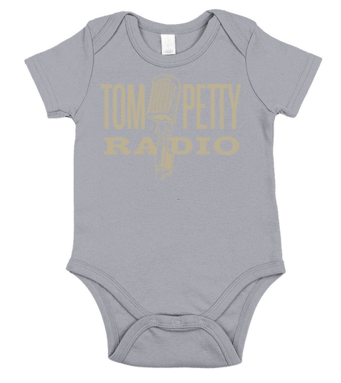 Vintage Tom Petty Radio Mono Art Short Sleeve Baby One-Piece