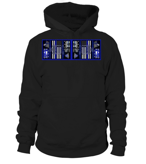 Blue Lives Matter Flag Hoodie Unisex