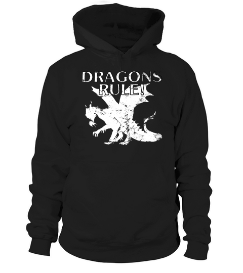 Dragons Rule White Dragon s Blood Magic Distressed T-Shirt Hoodie Unisex