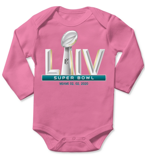 Super Bowl 54 2020 Miami Long Sleeve Baby One-Piece