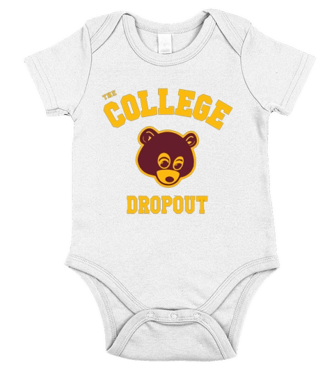 college dropout shirt Short Sleeve Baby One-Piece