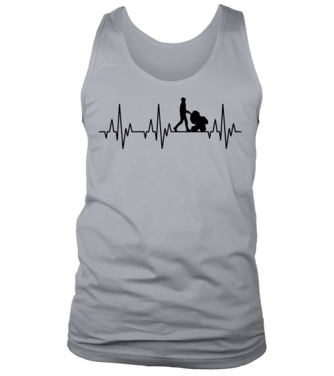 Heartbeat Father Daddy Baby Carriage Pram Stroller Tank Top Unisex