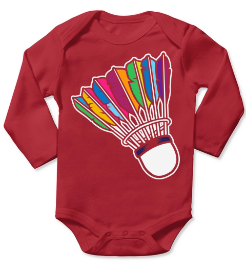 Badminton Shuttlecock Long Sleeve Baby One-Piece