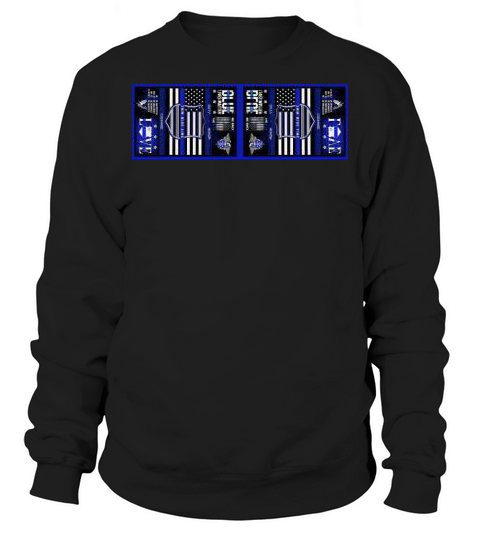Blue Lives Matter Flag Sweatshirt Unisex
