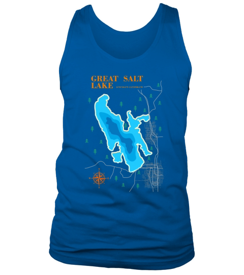 Great Salt Lake Map Tank Top Unisex