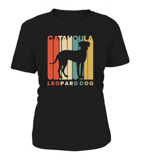 Vintage Catahoula Leopard Dog Silhouette Women's T-Shirt