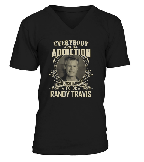 Randy Travis - Addiction V-Neck T-shirt