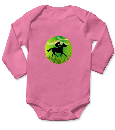 Horse retro(3) Long Sleeve Baby One-Piece