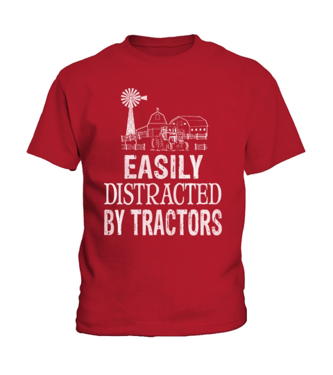 Easily Distracted By Tractors shirt, hoodie, sweater, longsleeve Kids T-Shirt