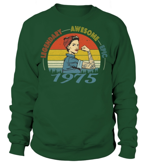 1975 birthday gifts for women 47th Sweatshirt Unisex