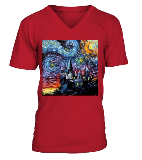 van Gogh Never Saw Hogwarts V-Neck T-shirt