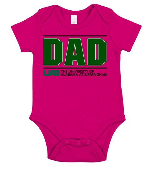 University Of Alabama At Birmingham Proud Dad Parents Day 2020 Short Sleeve Baby One-Piece