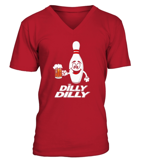 Bowling dilly dilly beer shirt V-Neck T-shirt