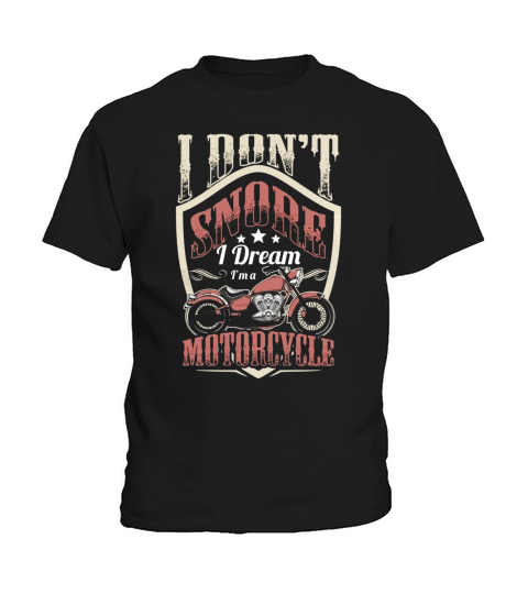 MOTORCYCLE-I dont snore Kids T-Shirt