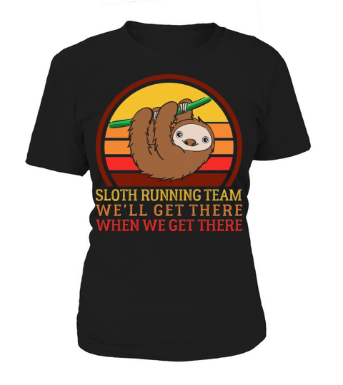 Vintage Sloth Running Team Women's T-Shirt