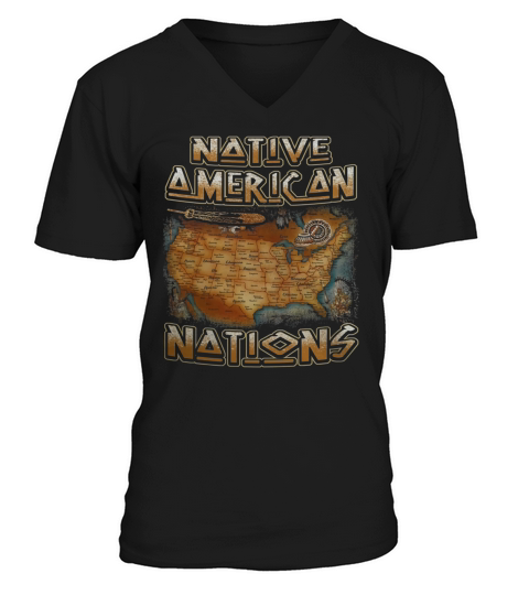 Native American V-Neck T-shirt