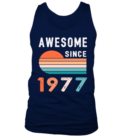 1977 Birthday Retro Vintage Gift Tank Top Unisex