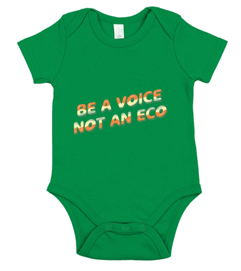 Be a voice not an eco Short Sleeve Baby One-Piece