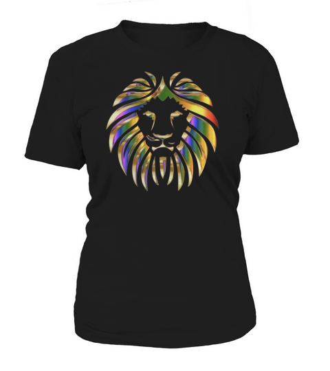 Colorful Lion Head Portrait - Safari Animal Novelty T-Shirt Women's T-Shirt