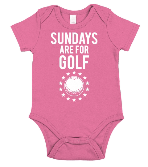 Sundays Are For Golf T-shirt Golf Lovers Short Sleeve Baby One-Piece