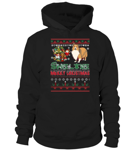 Sheltie Ugly Christmas Noel Hoodie Unisex