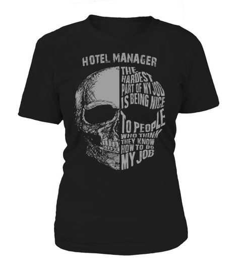 hotel manager skull Women's T-Shirt